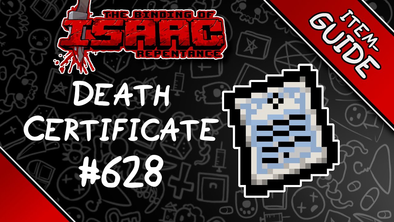 Death Certificate - Item Guide - The Binding of Isaac: Repentance