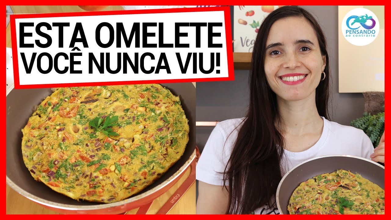FIZ UMA OMELETE SEM OVO E FICOU INACREDITÁVEL! DEU SUPER CERTO! VEJA COMO EU FIZ!