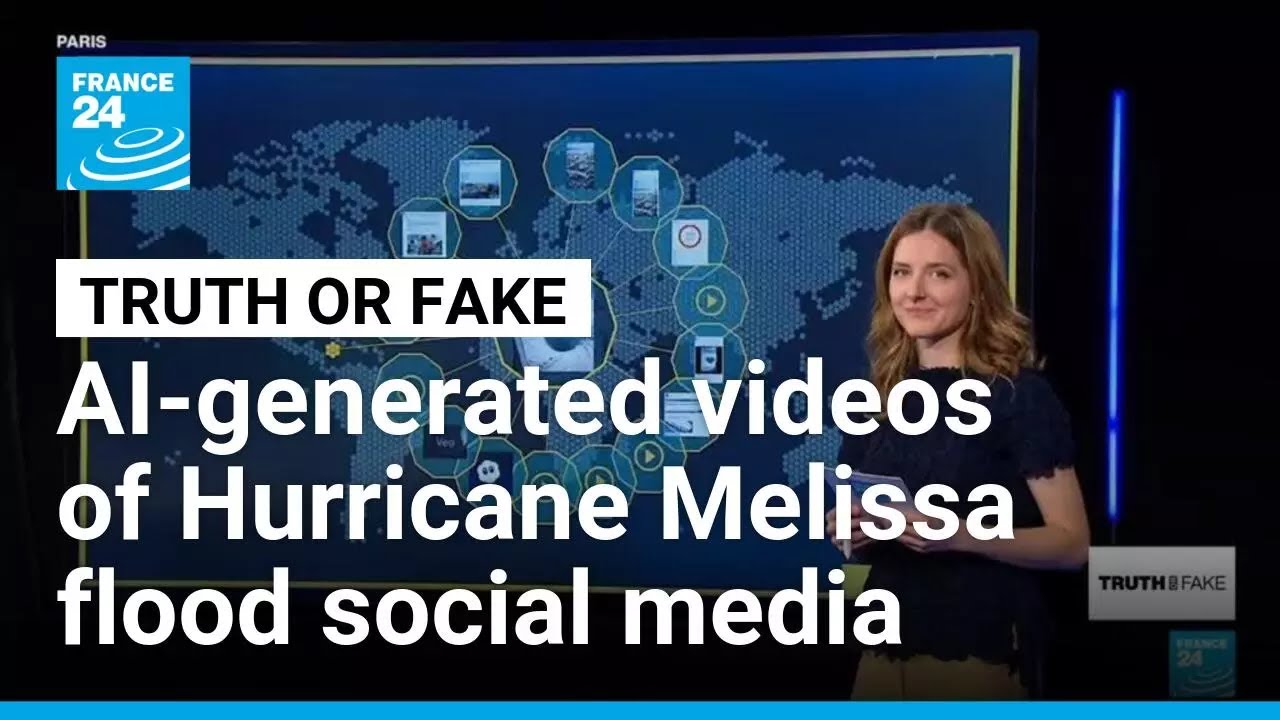 AI-generated videos of Hurricane Melissa flood social media &bull; FRANCE 24 English