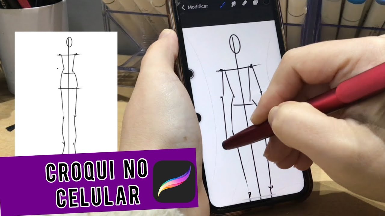 Como desenhar croqui de moda pelo celular