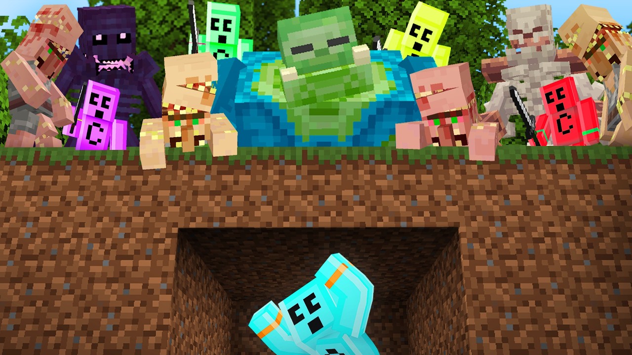 Minecraft But I'm Hunted by Everything