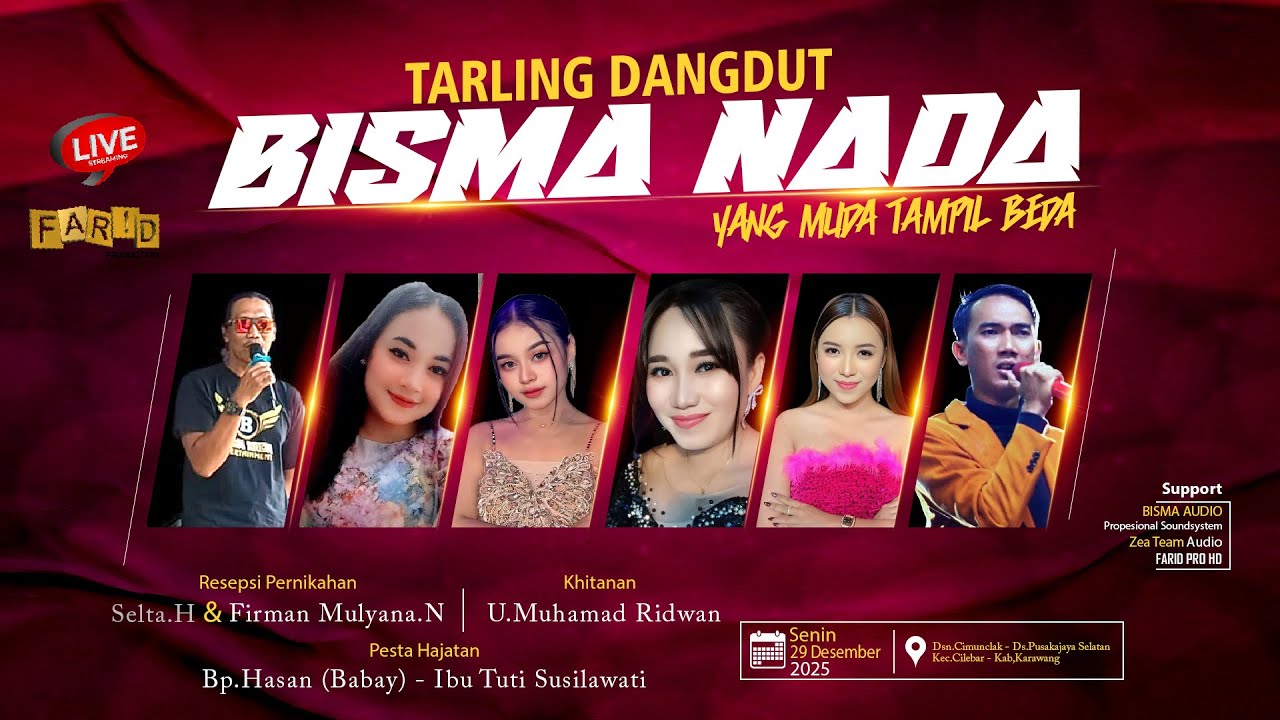 🔴 LIVE STREAMING || BISMA NADA  || PUSAKAJAYA - CILEBAR - KARAWANG  || TGL 29 - 12 -2025