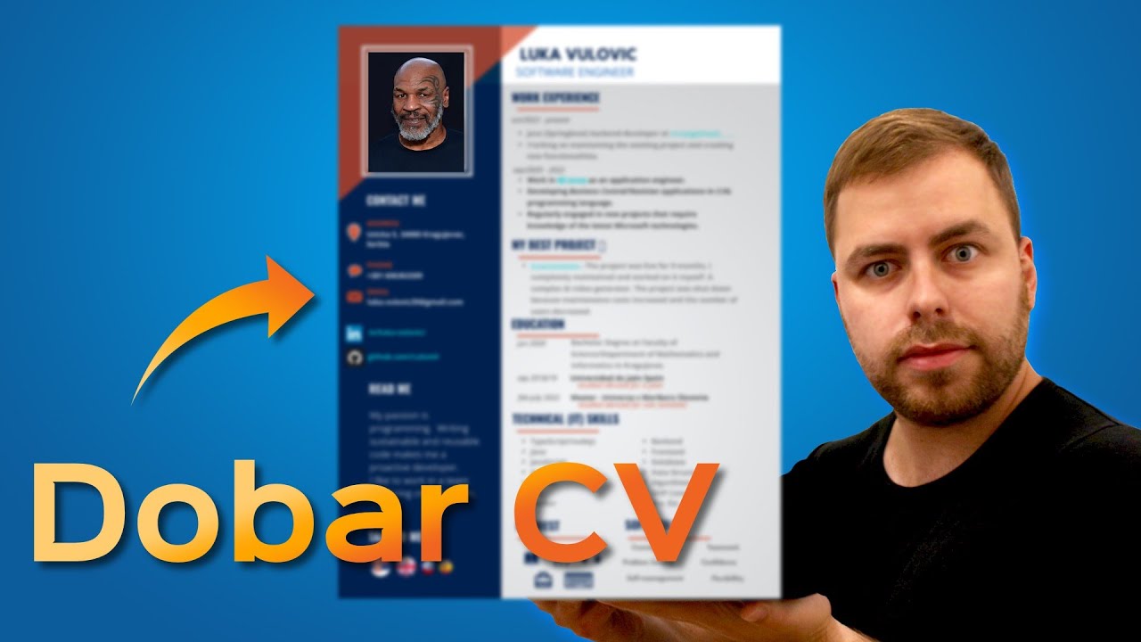 Kako napraviti dobar CV / Resume - tutorijal na canva.com