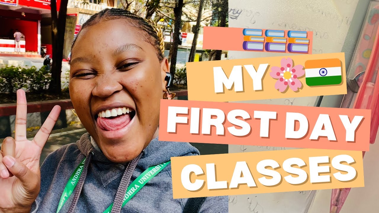 First Day of Classes🍄 | Foreign Student Routine | College in India 🍁✨ 