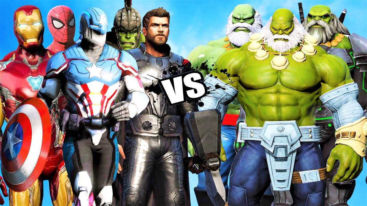 THE Avengers Vs Hulk Maestro Team