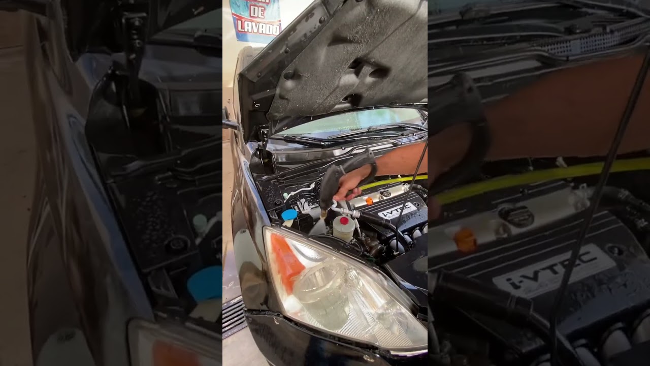 COMO LAVAR 🧼 EL MOTOR DE CAMIONETA 🛻 HONDA CRV 🚘 CON DESENGRASANTE Y ÁCIDO  💯 % TE GUSTARÁ 👌