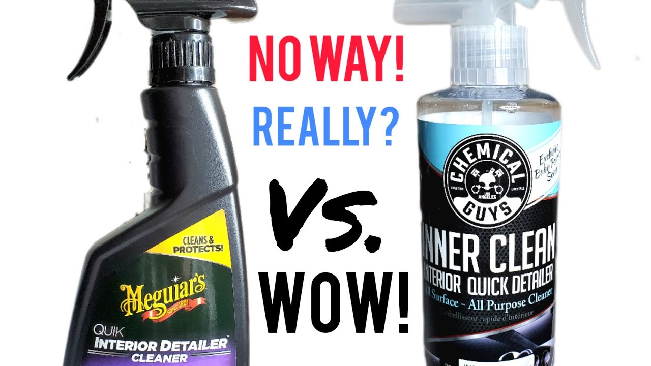 Обзор очистителя для салона Meguiar's Quik Interior Detailer Cleaner против Chemical Guys Inner C...
