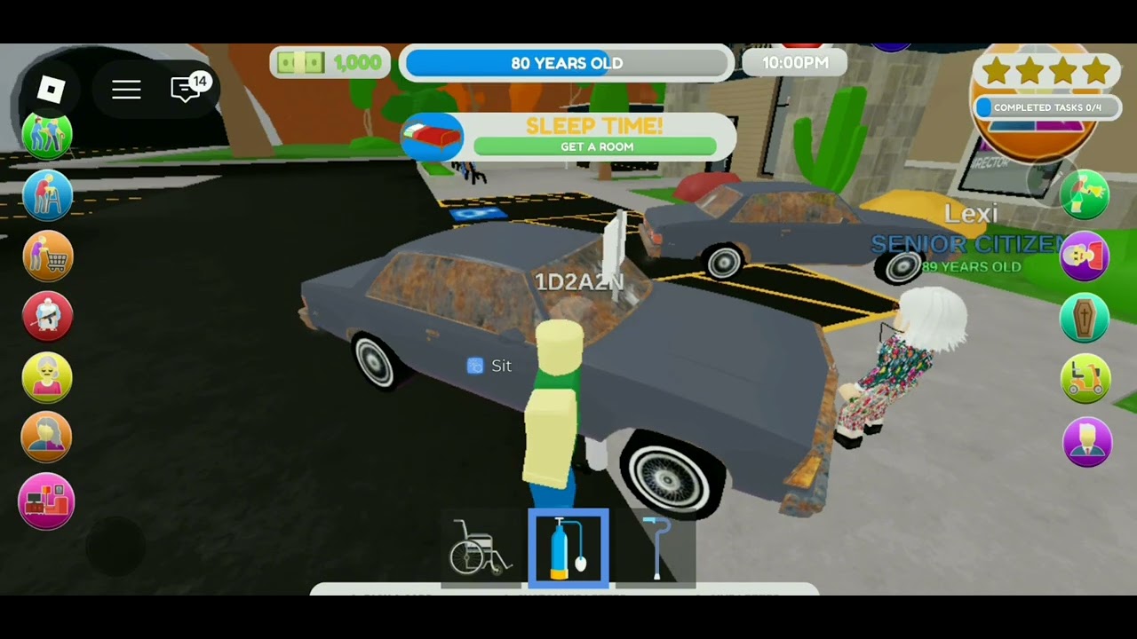 Playing roblox Nuring Home as Grandma