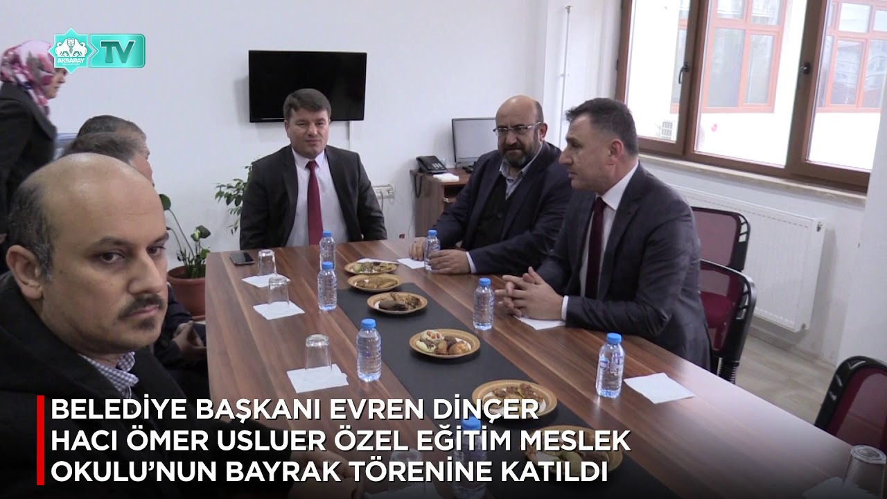 BAŞKAN DİNÇER HACI ÖMER USLUER ÖZEL EĞİTİM MESLEK OKULU’NUN BAYRAK TÖRENİNE KATILDI.