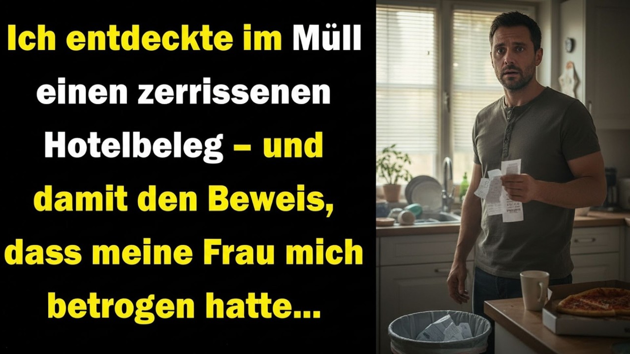 🔥Ich fand einen zerrissenen Hotelbeleg im Müll – und entdeckte, dass meine Frau mich betrog