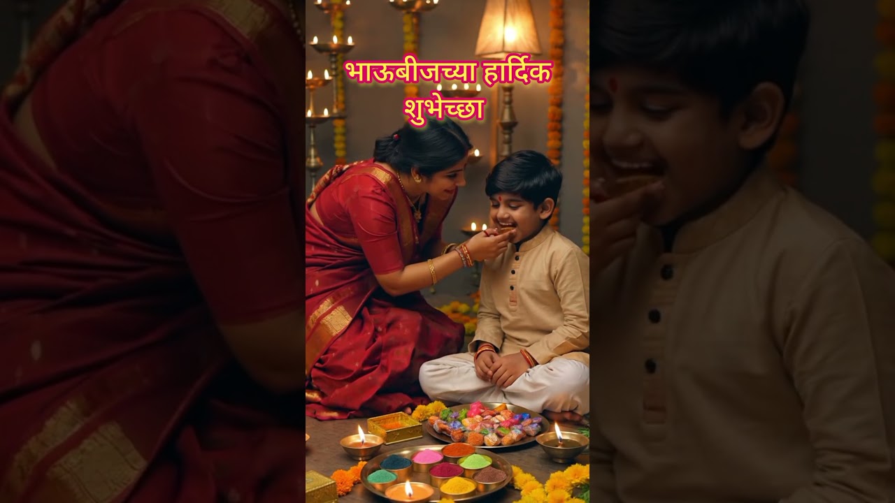 भाऊबीज शुभेच्छा | Bhaubeej 2025 | Happy Bhaubeej | Bhaubeej Status #status #song #bhaubeej2025