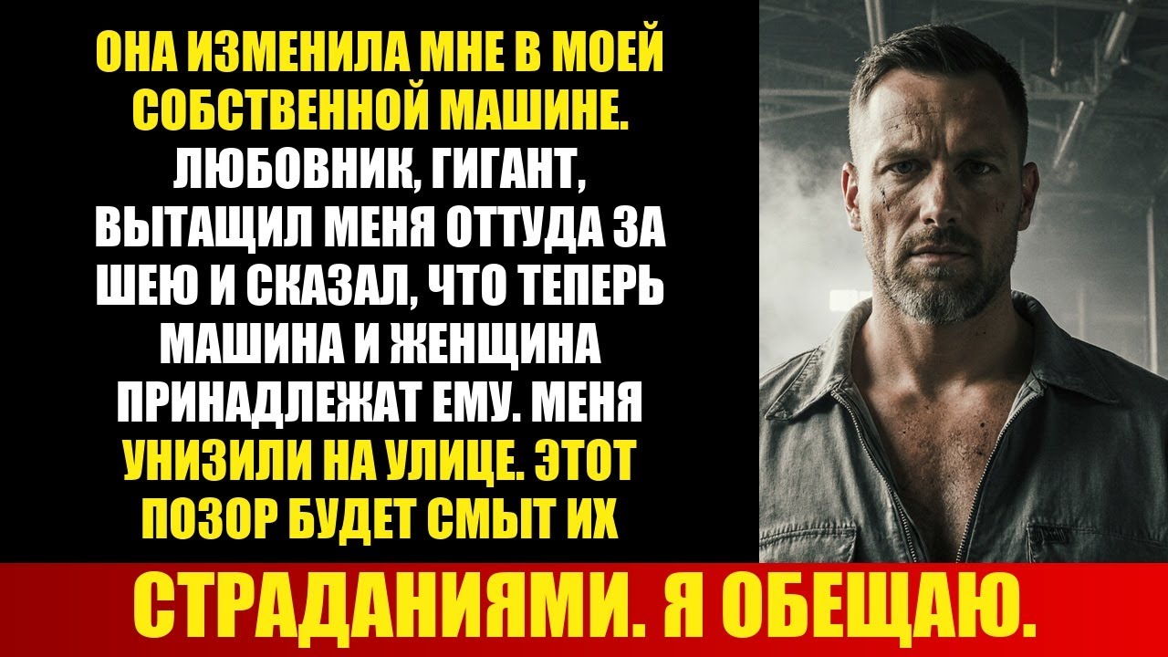 ОНА ИЗМЕНИЛА МНЕ В МОЕЙ СОБСТВЕННОЙ МАШИНЕ. ЛЮБОВНИК, ГИГАНТ, ВЫТАЩИЛ МЕНЯ ОТТУДА ЗА ШЕЮ И СКАЗА...
