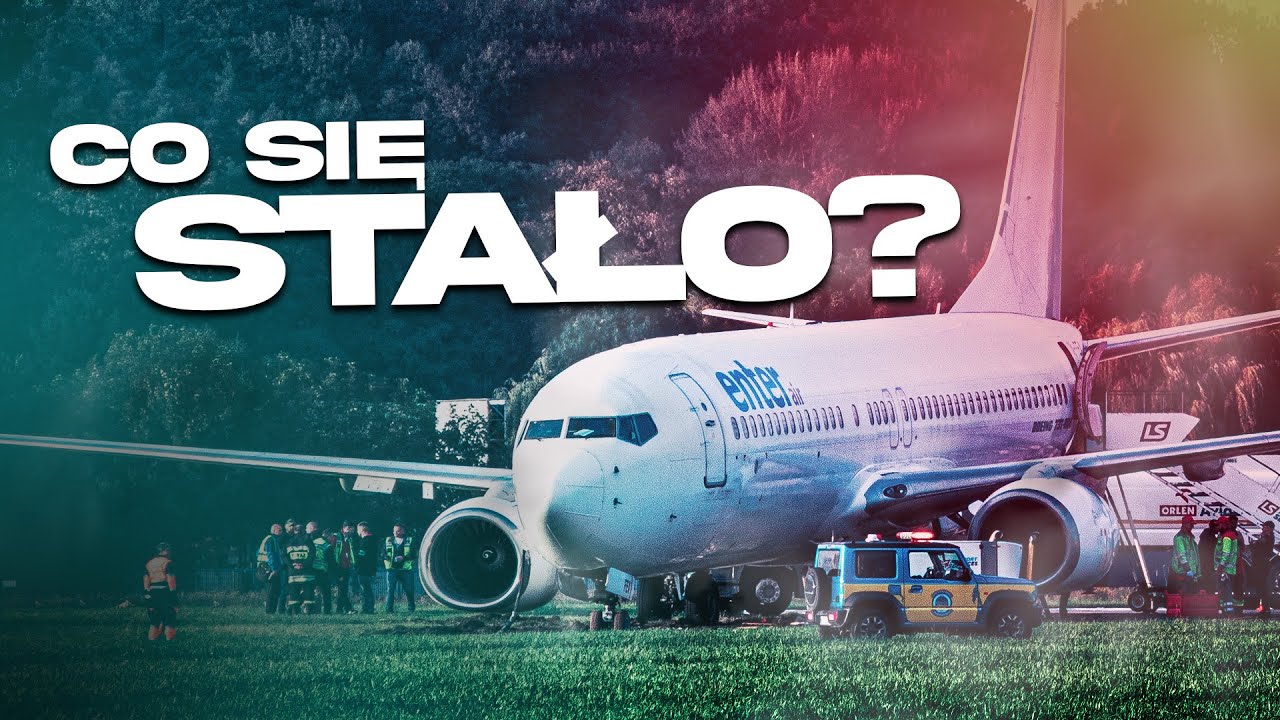 Samolot ZJECHAŁ z pasa po WYLĄDOWANIU! - Krak&oacute;w Balice!