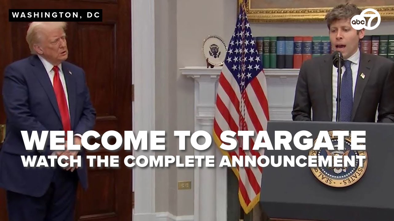 Trump announces Stargate, a 'new American company' investing in AI
