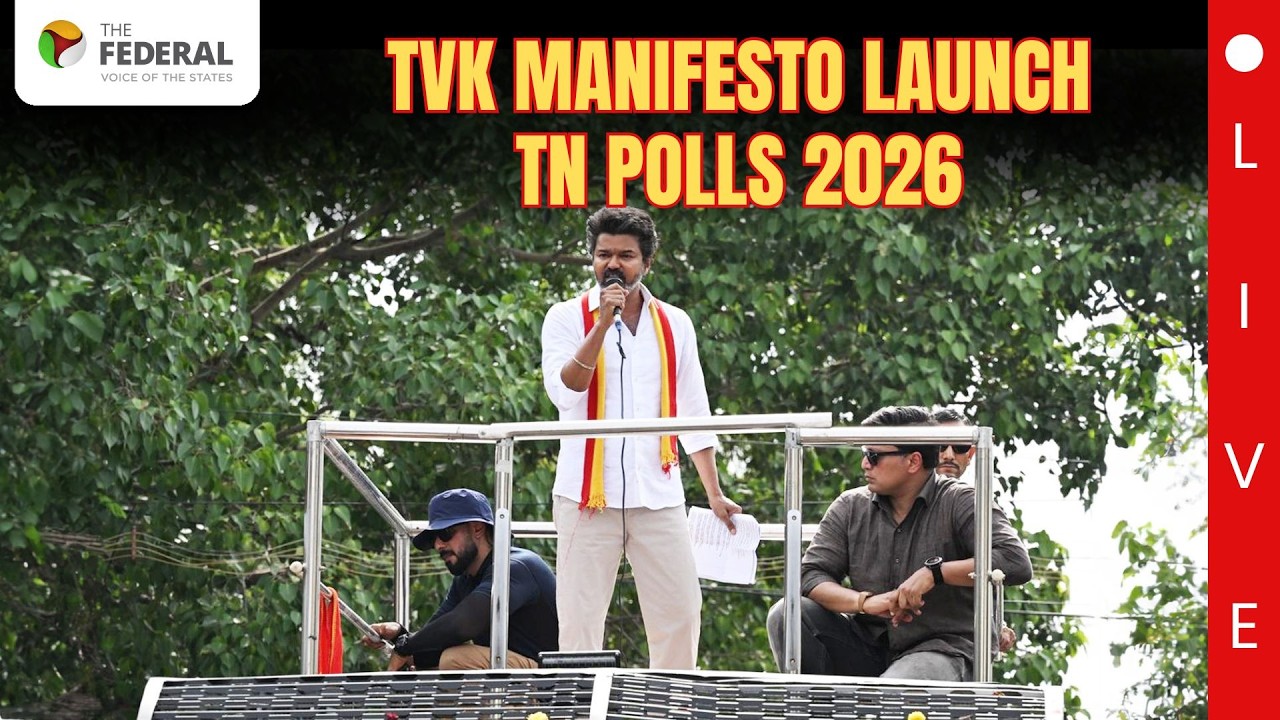 LIVE | TVK manifesto launch in Chennai | Tamil Nadu elections 2026