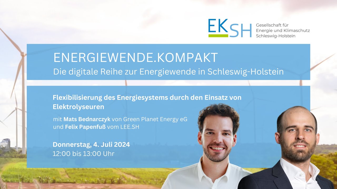 ENERGIEWENDE.KOMPAKT Flexibilisierung des Energiesystems durch den Einsatz von Elektrolyseuren