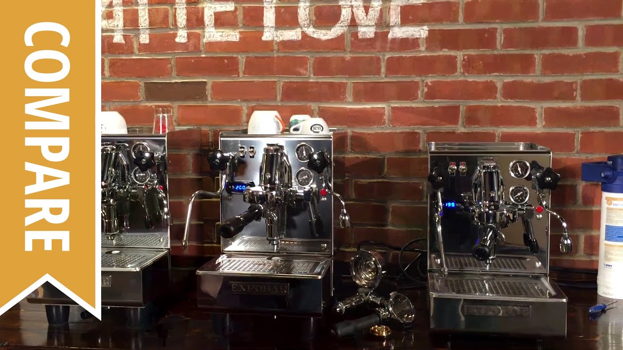Compare: Expobar Brewtus IV Rotary and Vibration Pump Espresso Machines