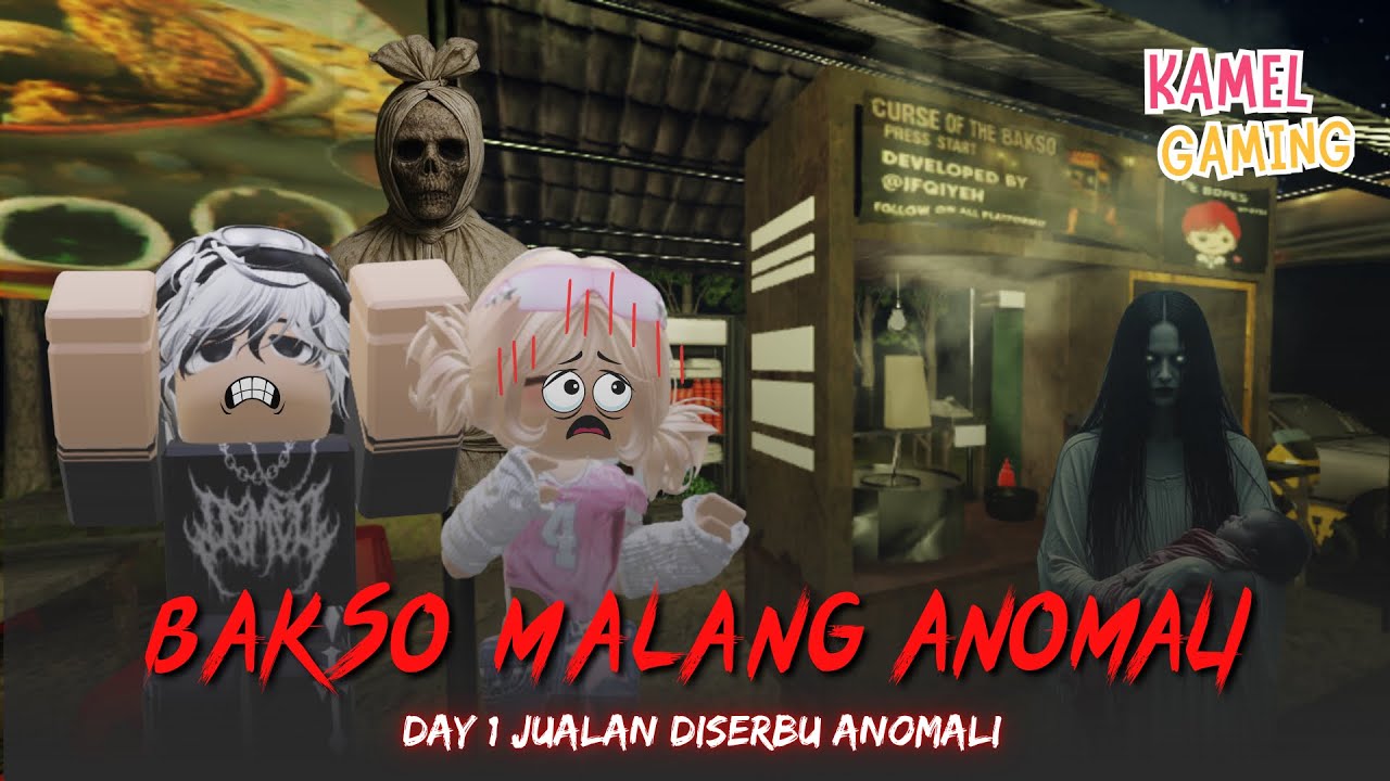 DAY 1 JUALAN BAKSO MALANG ANOMALI MALAM HARI‼️😱 | ROBLOX ANOMALI