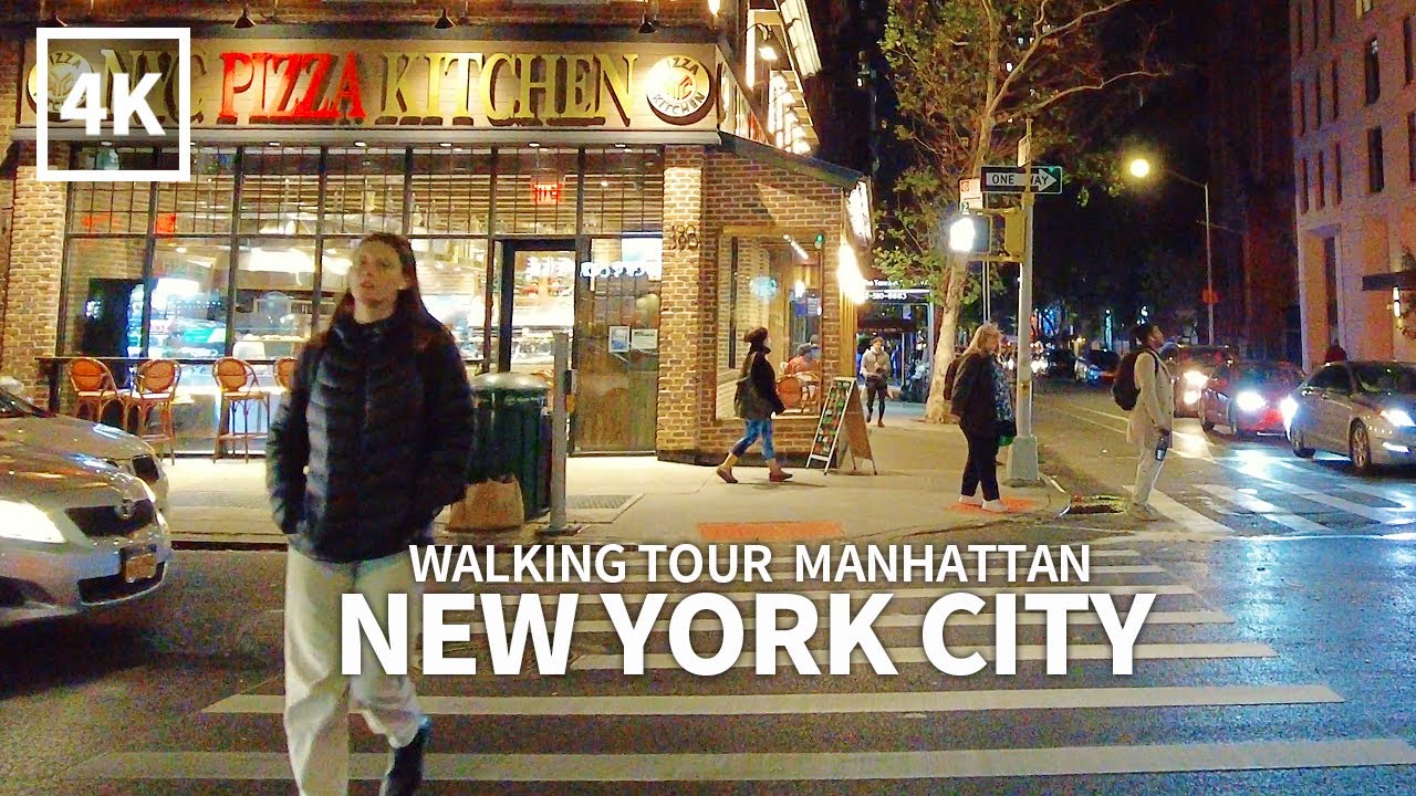 [4K] NEW YORK CITY - Evening Walk Manhattan, 3rd Avenue, Travel, NYC, USA
