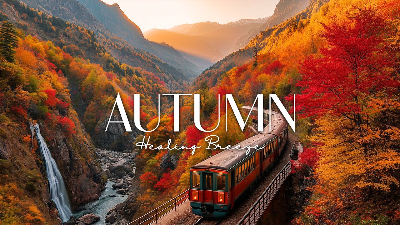 Enchanting Autumn Forests with Beautiful Piano Music 🍁4K Autumn Ambience & Fall Foliage