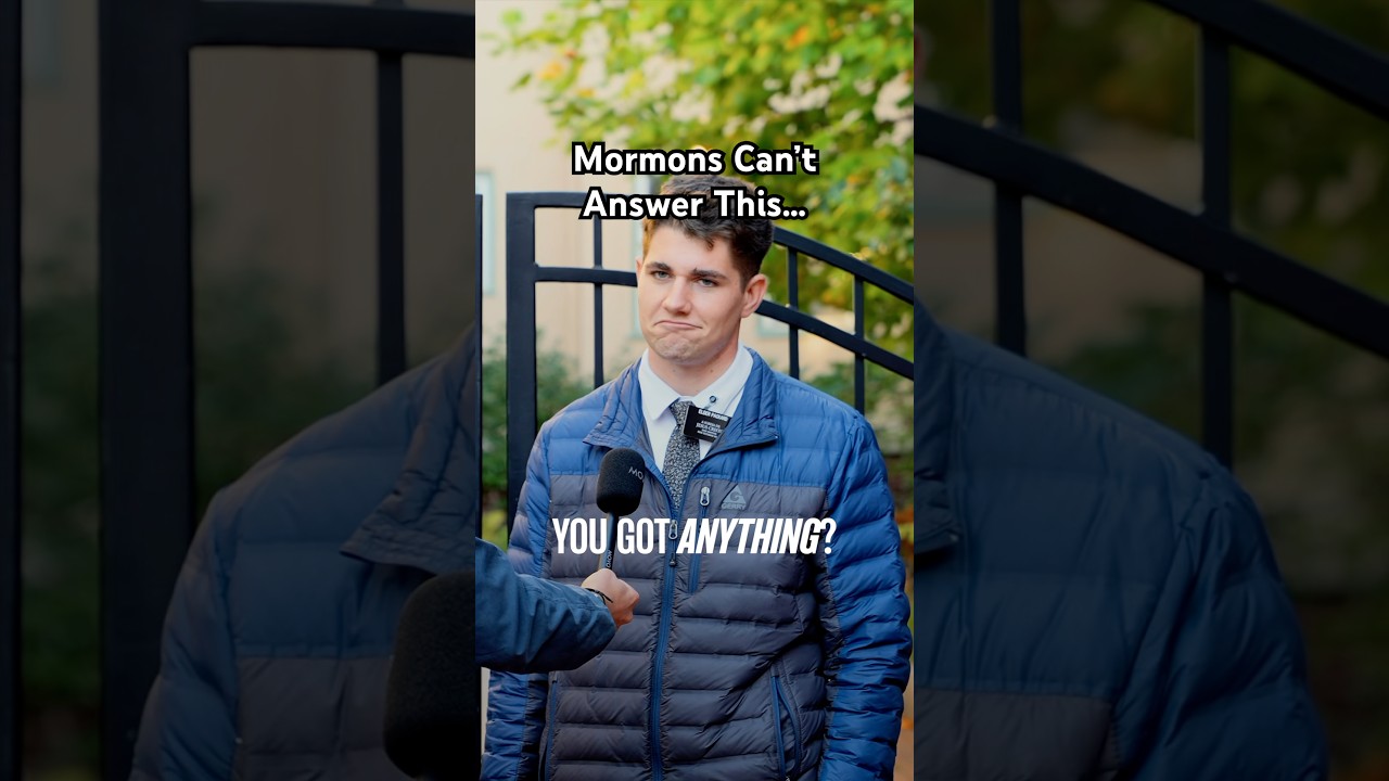 LDS PRESSED on Jesus question&hellip; #mormon #lds #jesus #christspiracy  #documentary