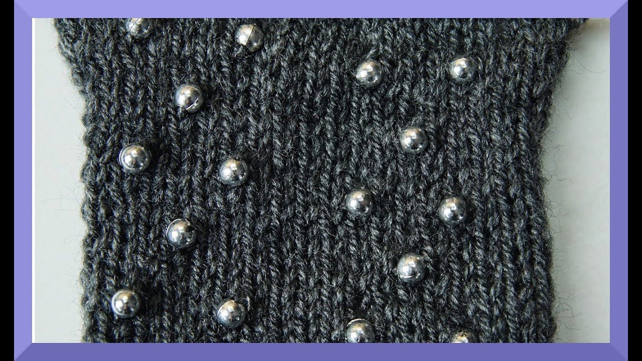 PERLEN EINSTRICKEN ANLEITUNG - Wie strickt man Perlen ein ?