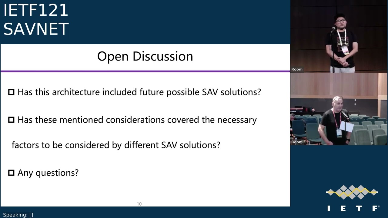 IETF 121: SAVNET 2024-11-04 09:30
