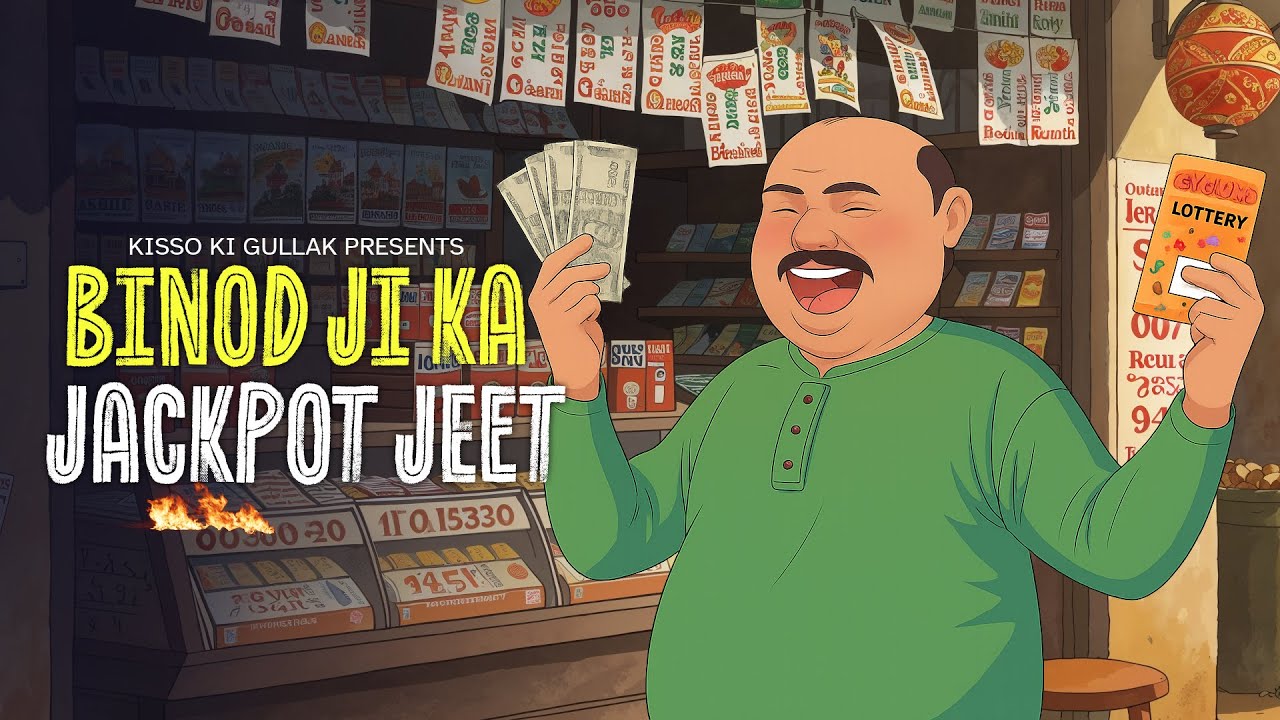 बिनोद जी की जैकपॉट जीत | Binod ji ka jackpot jeet hindi Anime kahaniya moral stories