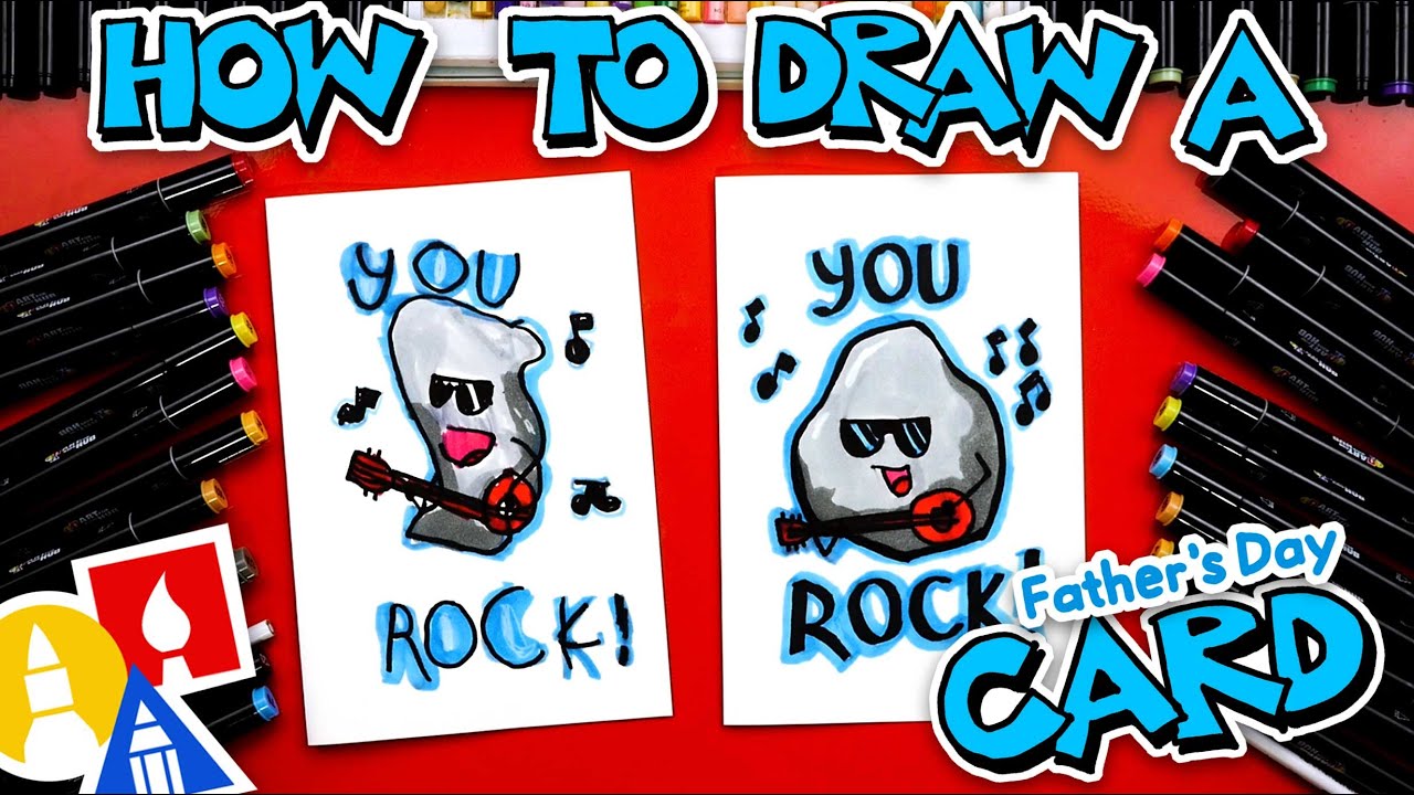 How To Make A Father's Day Card - You Rock!