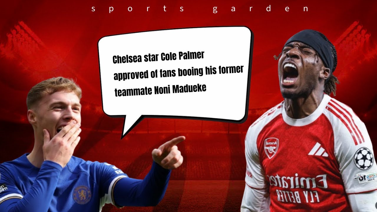 Cole Palmer encouraging Chelsea fans to boo Noni Madueke