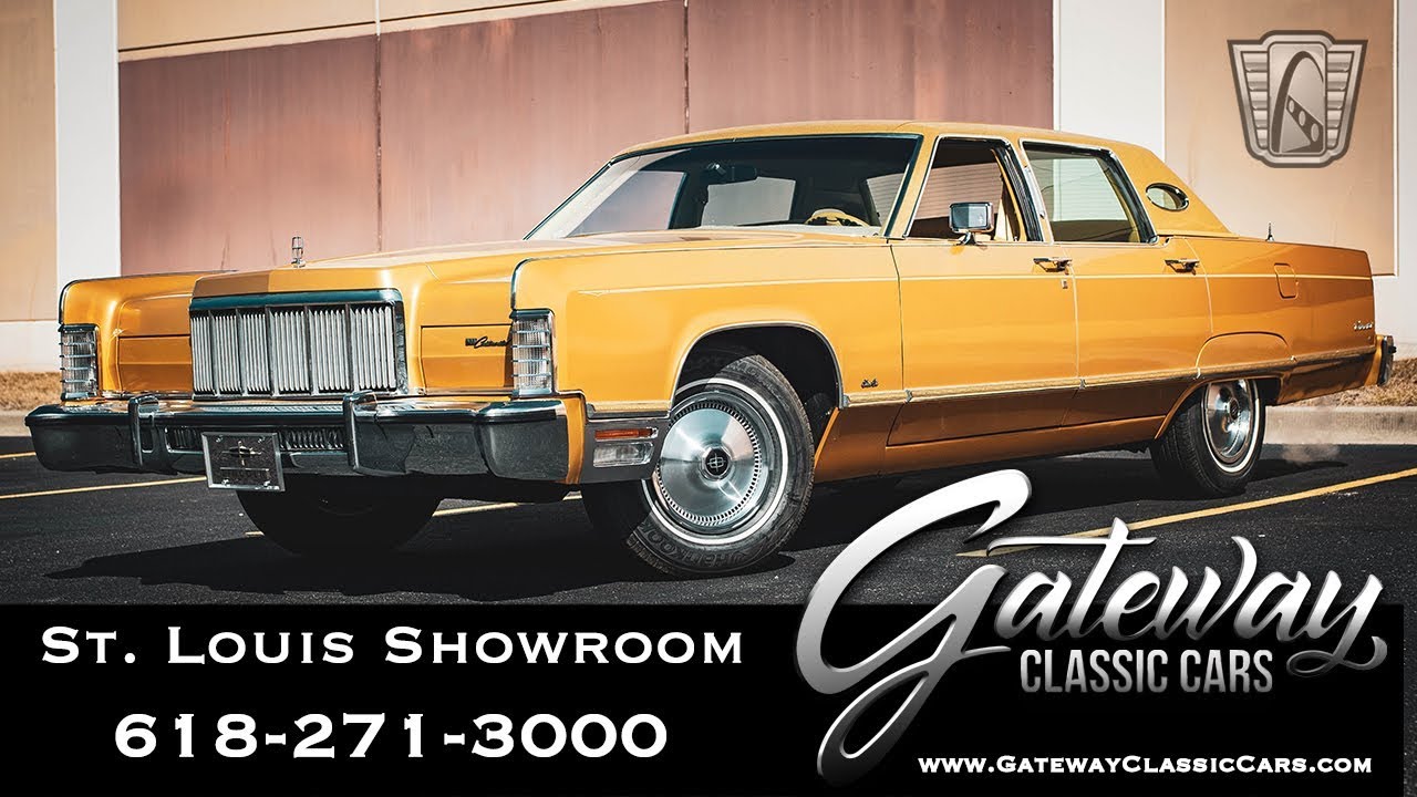 #7997 1975 Lincoln Continental Town Car Gateway Classic Cars St. Louis