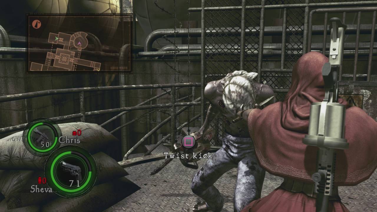 The Only Way to beat RE5 Chainsaw GUYS!