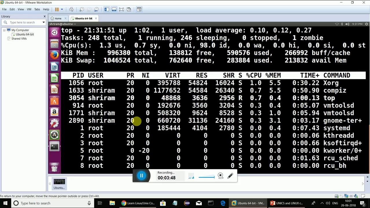 14. ps, bg, fg, kill commands in linux.