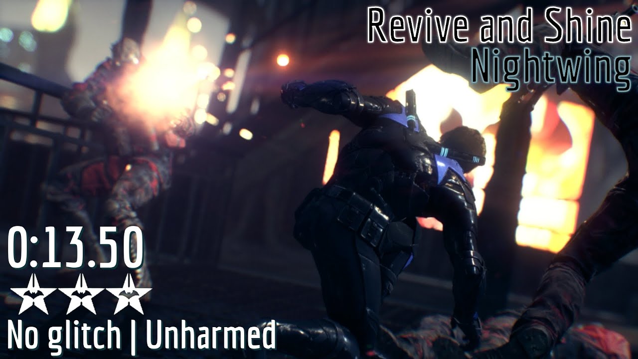 [World Record] Arkham Knight (PS4) - Revive and Shine (Nightwing) ᛃᛃ 13