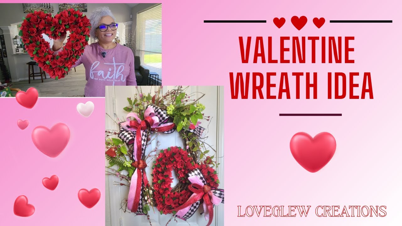 Valentine Wreath Idea | Statement Heart Wreath for Your Front Door