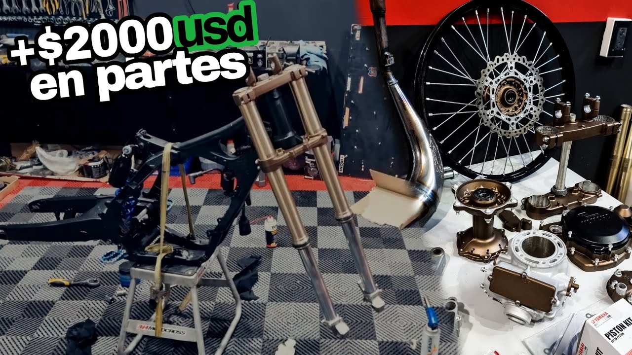 ARMANDO EL CHASIS Y RUEDAS AL DETALLE | YAMAHA YZ 250