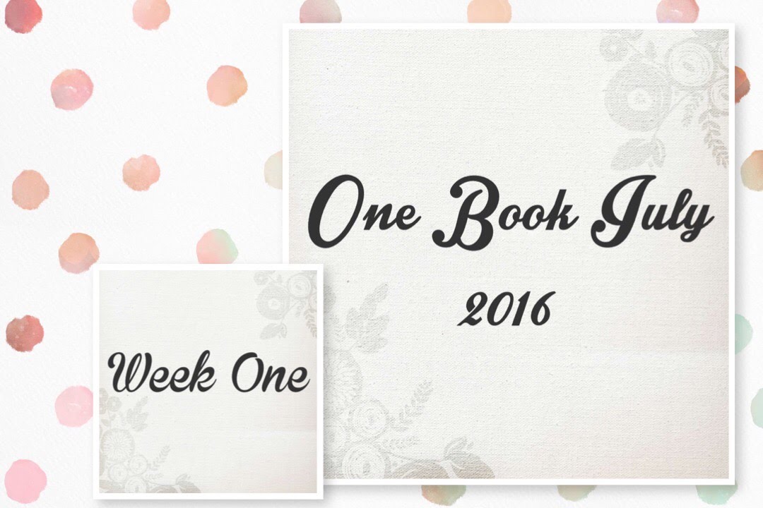 One Book July 2016 Week 1 - Planner Setup in Pink Pocket Mr. Darcy Deluxe