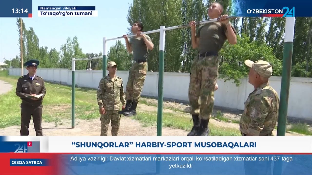 Namanganda “Shunqorlar” harbiy-sport o‘yinlarining To‘raqo‘rg‘on tumani bosqichi o‘tkazildi