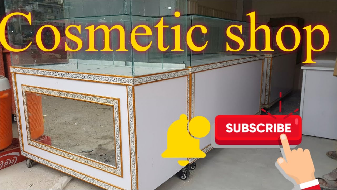 Cosmetic shop design, Cosmetic counters design | Cosmetic shop furniture | with glass counters.