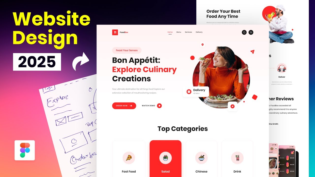 Курс веб-дизайна на Figma 2026 | Дизайн пользовательского интерфейса для целевых страниц, посвяще...