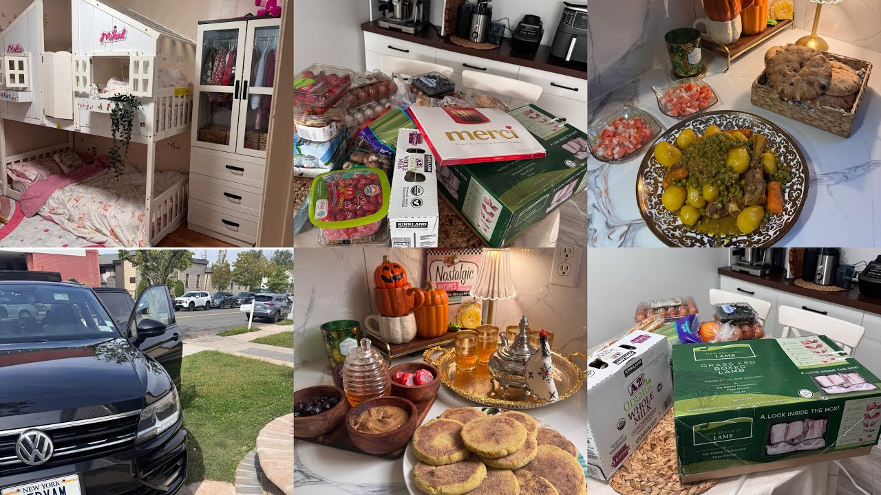 روتين الصباح🇺🇸اخيرا درت الحاجة لي نفسي فيها من زمان🫶/خديت خروف من كوسكو اول مرة😍افكار لانش باكس