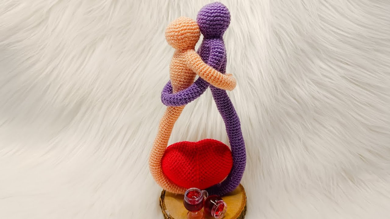 ❤️ Enamorados amigurumi a crochet ❤️#sanvalentin