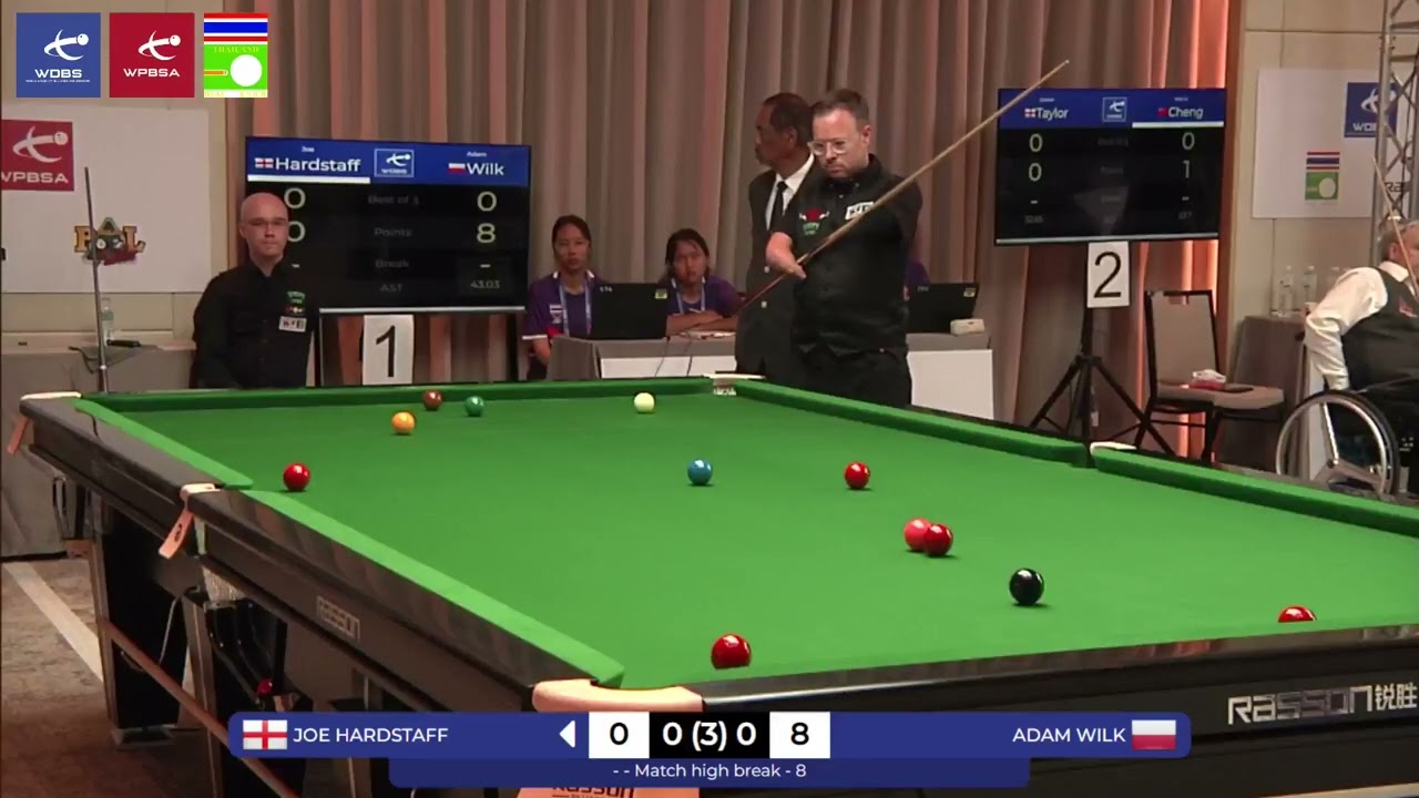 Joe Hardstaff v Adam Wilk | Snooker 2023 World Abilitysport Games