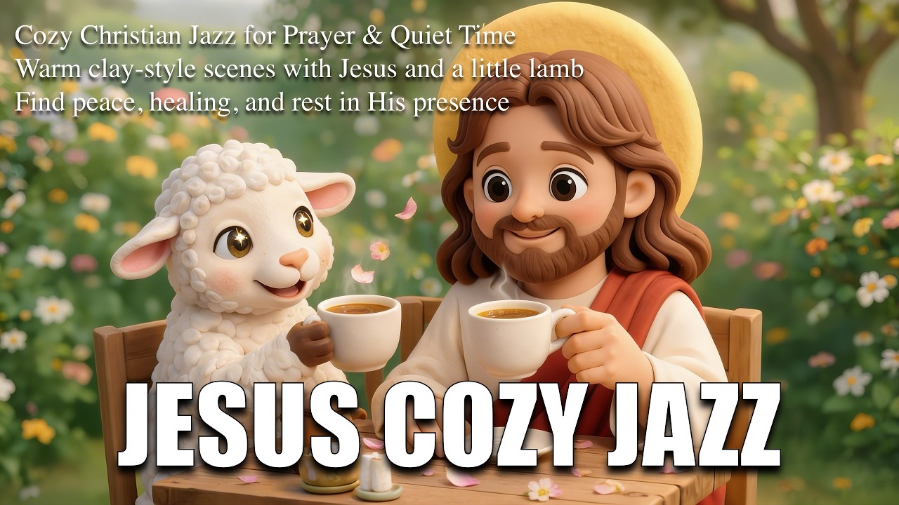 Rest With Jesus Tonight 🌙☕ | Cozy Jazz Prayer Music (Psalm 23)