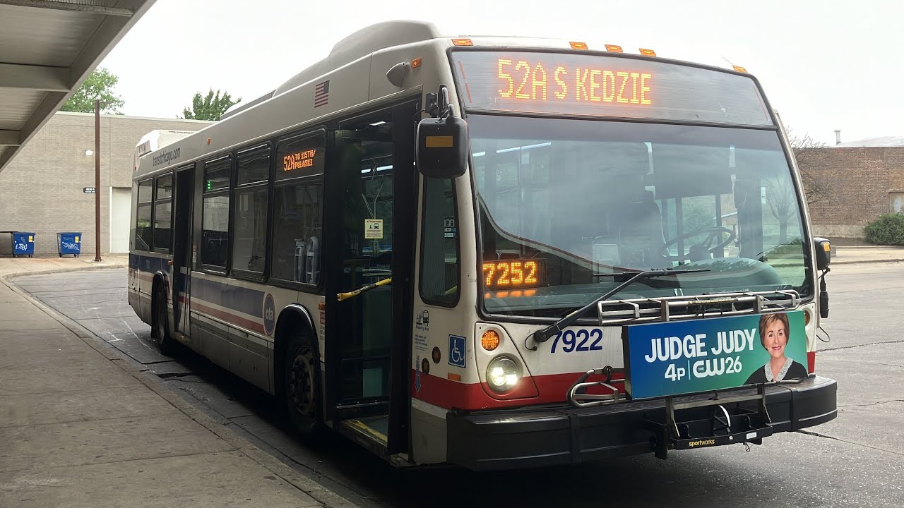 CTA On Board Riding 2014 Nova LFS Bus 7922 on Route 52A South Kedzie Going Southbound to 115th St.