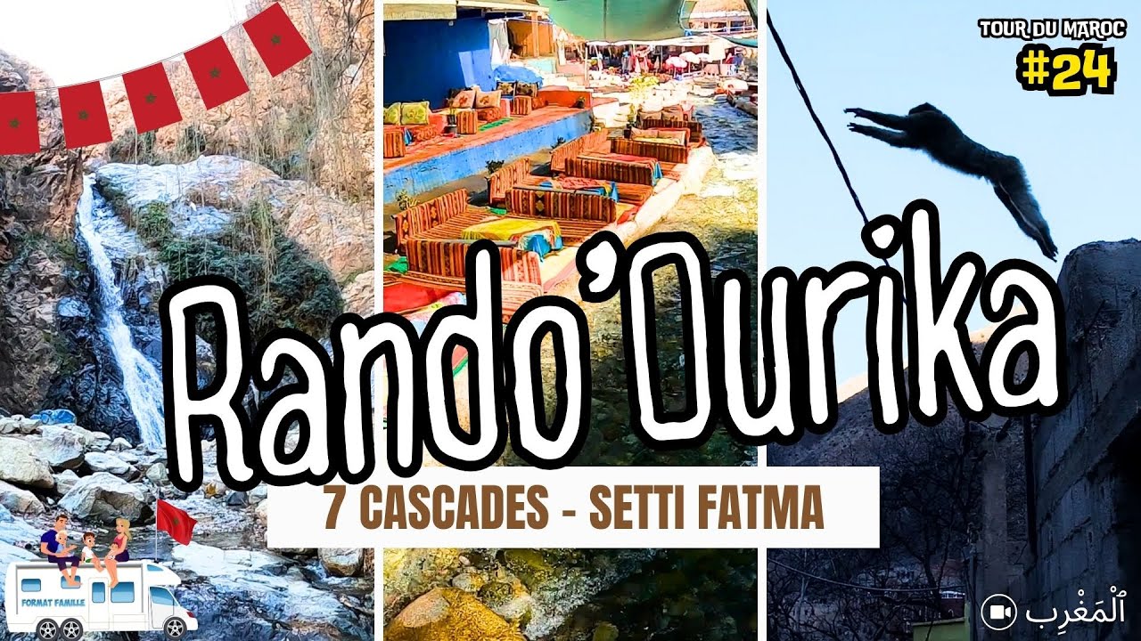 Vallée Ourika 🇲🇦  : Randonnée des 7 cascades 🥾 au Maroc - Excursion Marrakech 🚐  Roadtrip Morocco