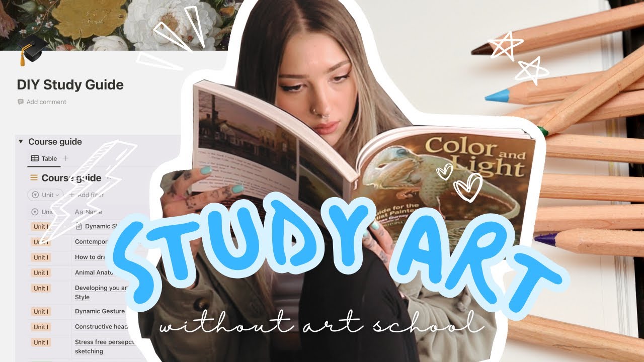 Learning Art as a Self Taught Artist ✨How to Study Without Art School ✨