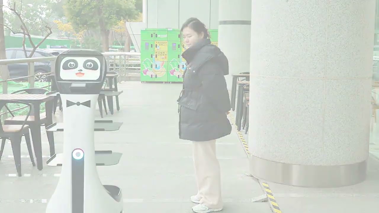 Panda delivery robot-Demonstration of obstacle avoidance