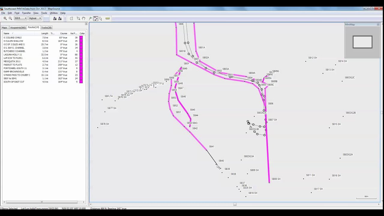 Creating Route in Garmin MapSource (no sound)