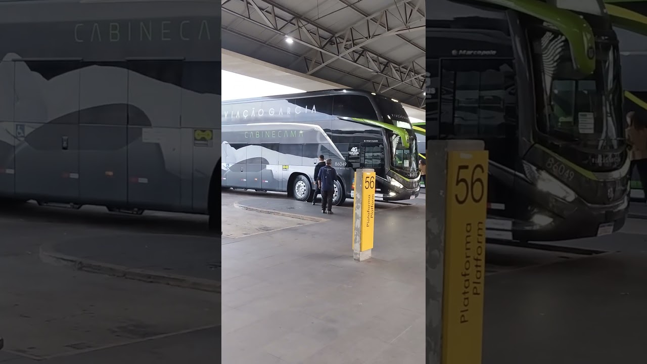 Chegada &Ocirc;nibus 4G Cabine Cama Via&ccedil;&atilde;o Garcia , Curitiba PR ⭐